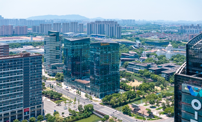 航拍惠山科技金融中心。惠山经开区供图