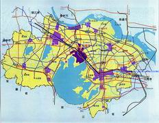 无锡2001—2020年规划之苏锡常都市圈协调规划图